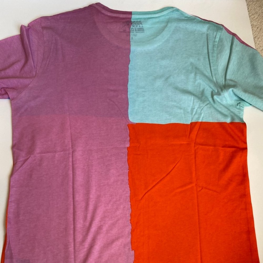 PRPS luxury brand Men's Pitcher T-shirt colorblock - Picture 3 of 9